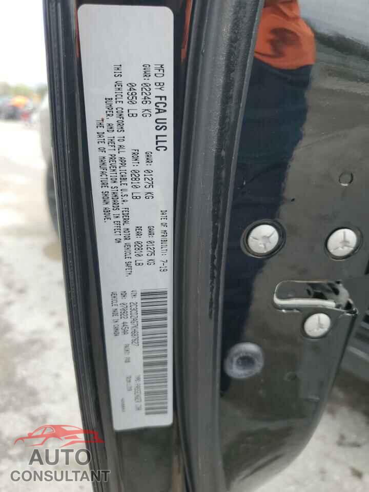 DODGE CHALLENGER 2019 - 2C3CDZAG7KH687627