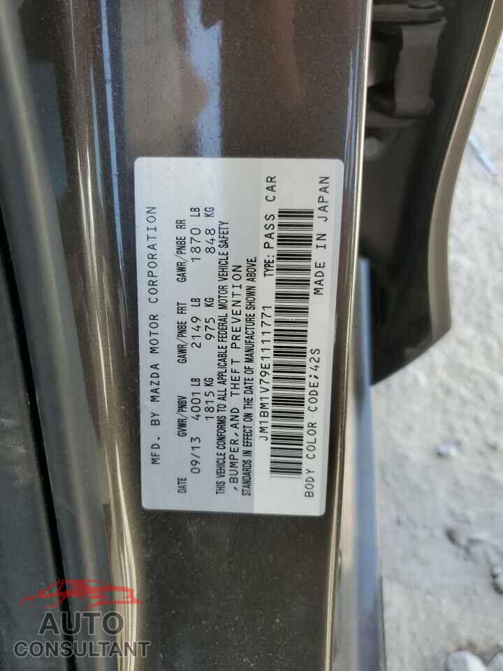 MAZDA 3 2014 - JM1BM1V79E1111771