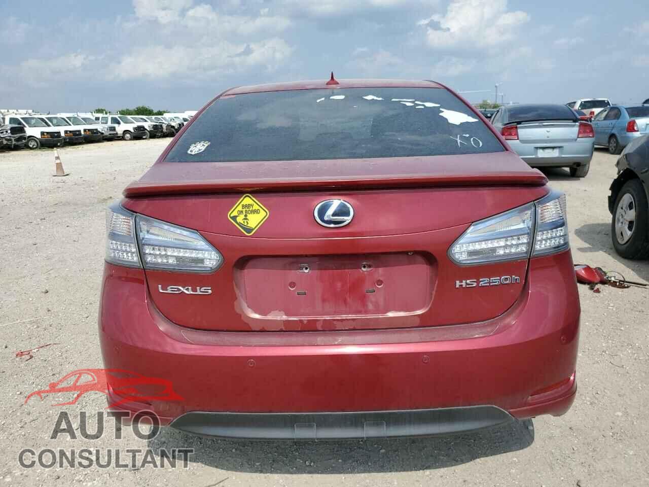 LEXUS HS 2010 - JTHBB1BA6A2010860