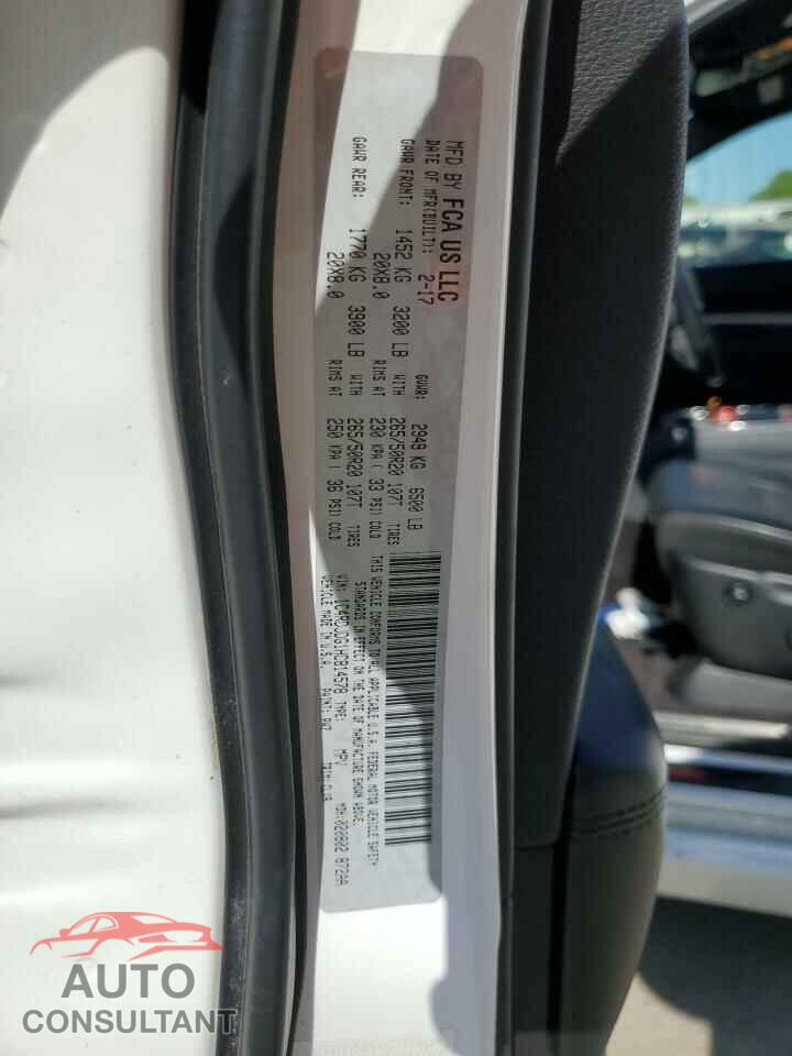 DODGE DURANGO 2017 - 1C4RDJDG1HC814578