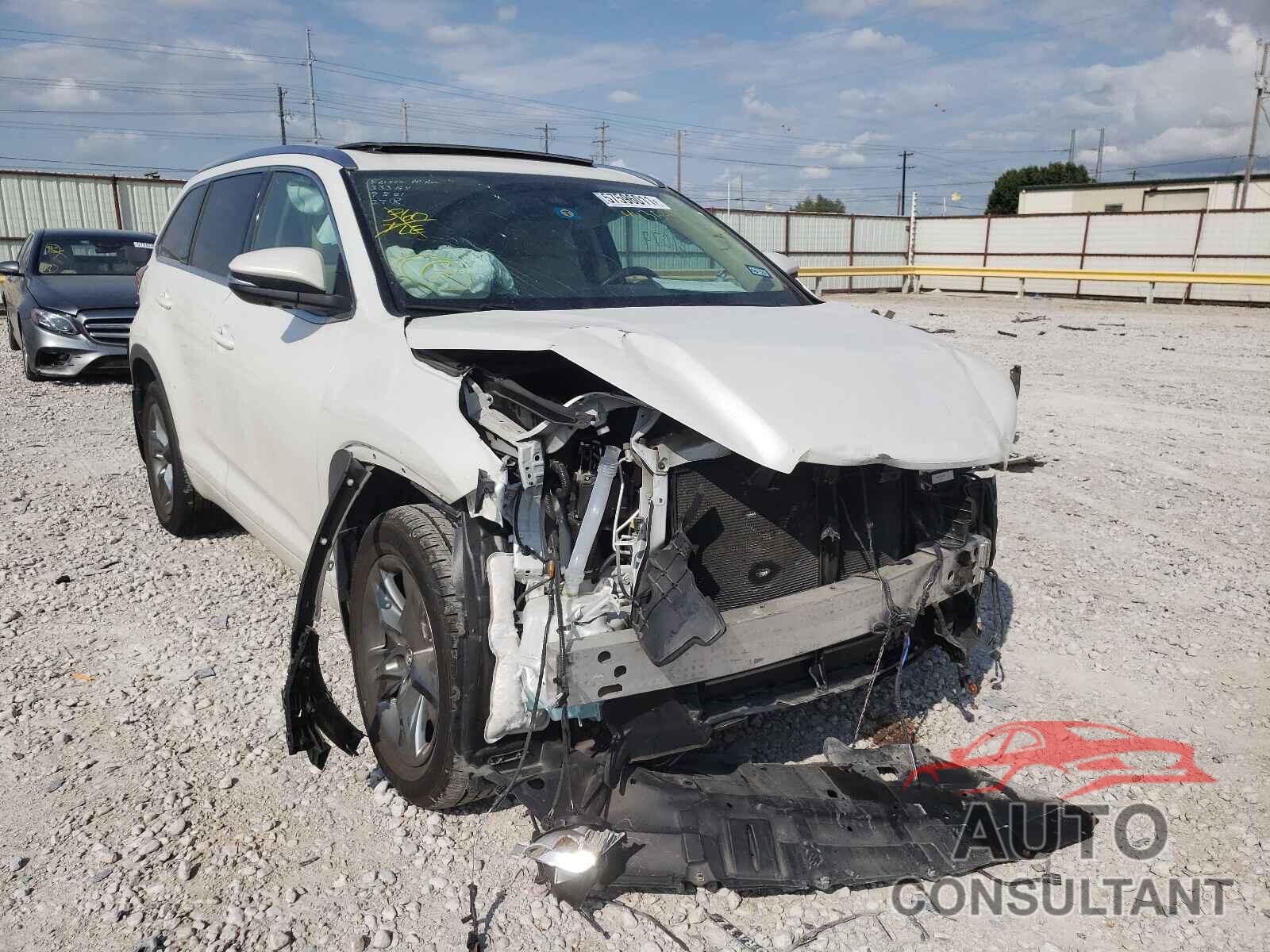 TOYOTA HIGHLANDER 2017 - 5TDDZRFH6HS443593