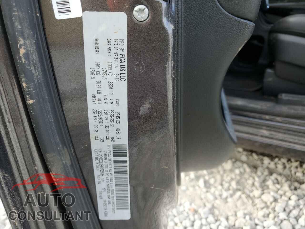 DODGE CARAVAN 2019 - 2C4RDGEG8KR769588