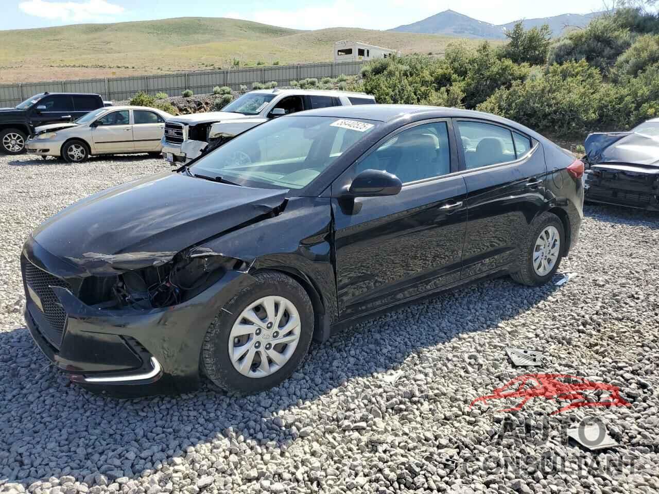 HYUNDAI ELANTRA 2017 - KMHD74LF0HU422144