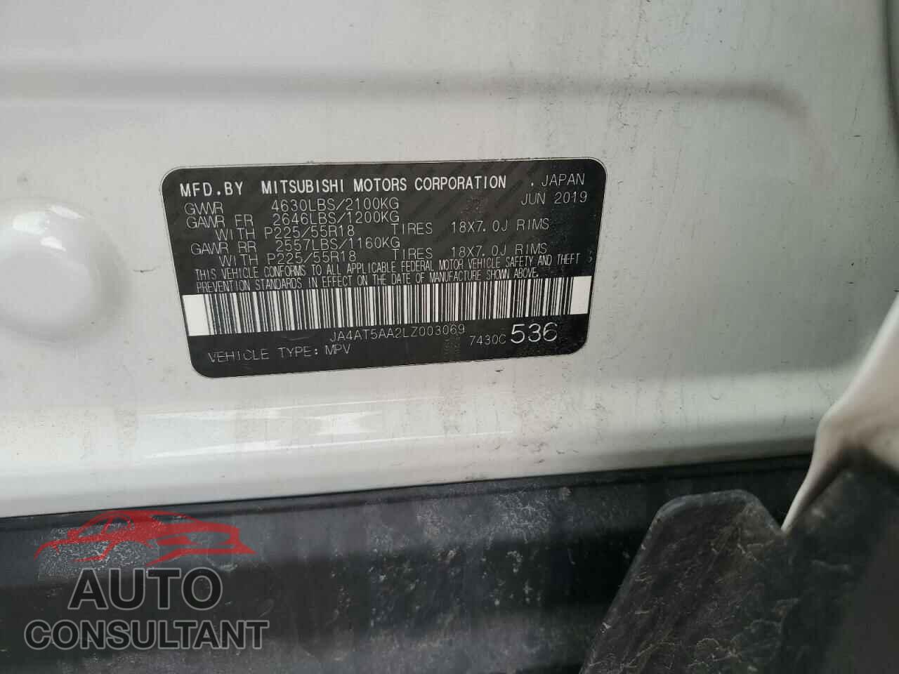 MITSUBISHI ECLIPSE 2020 - JA4AT5AA2LZ003069