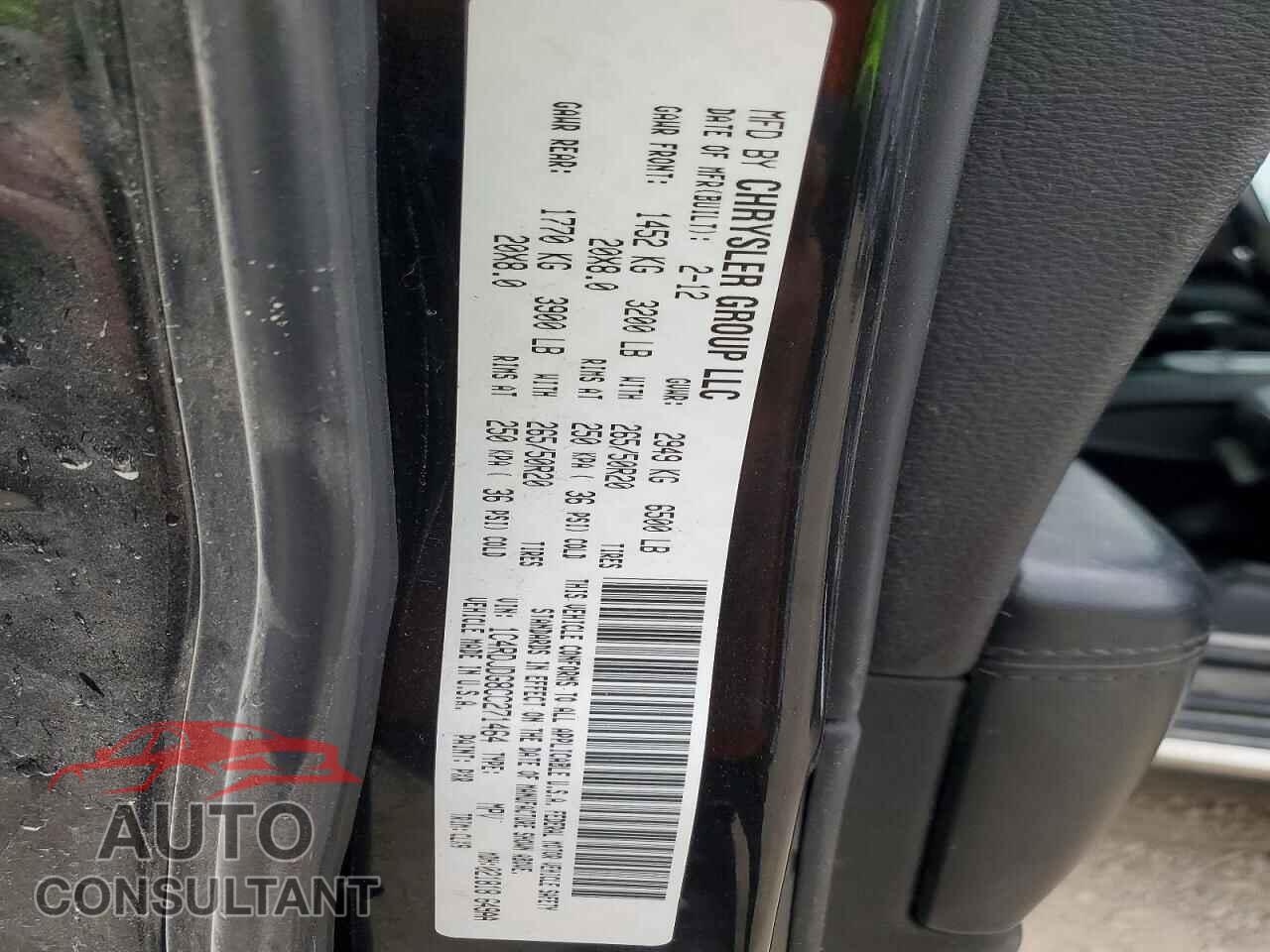 DODGE DURANGO 2012 - 1C4RDJDG8CC271464