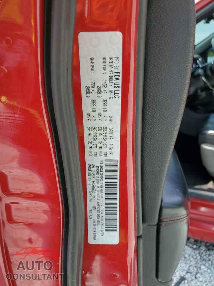 DODGE DURANGO 2017 - 1C4SDHCT8HC686672