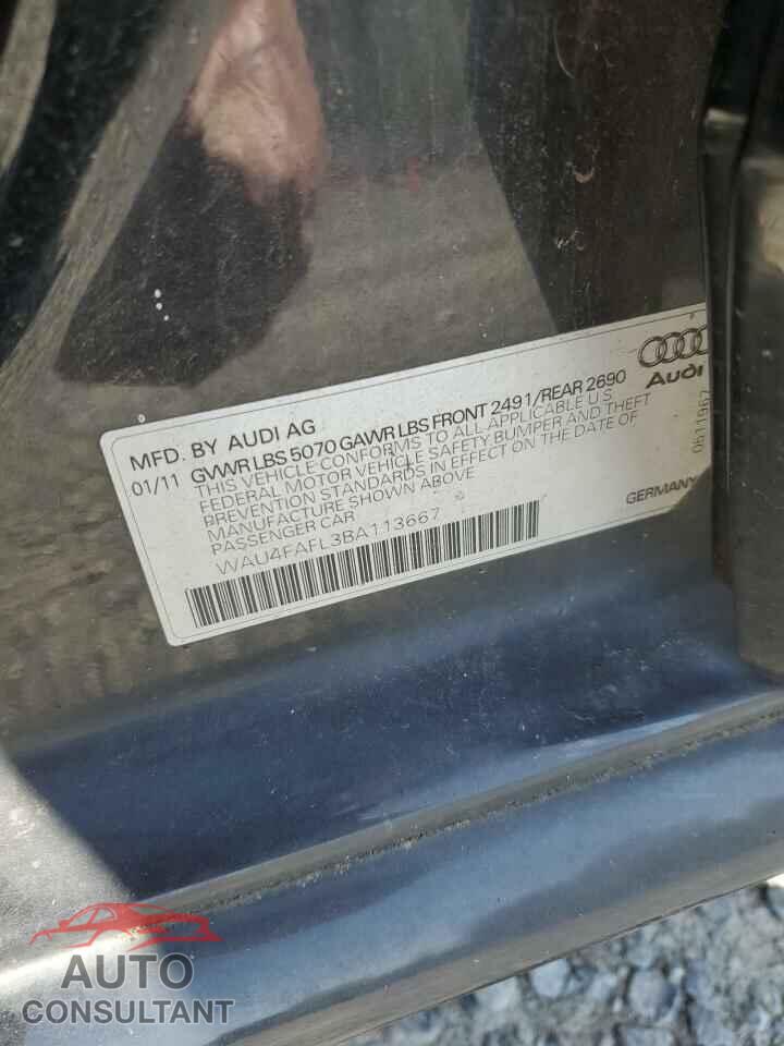 AUDI A4 2011 - WAU4FAFL3BA113667