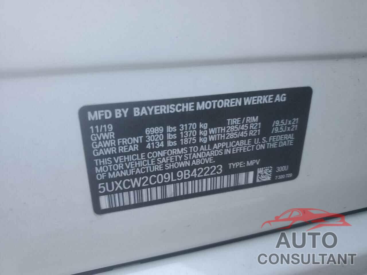 BMW X7 2020 - 5UXCW2C09L9B42223