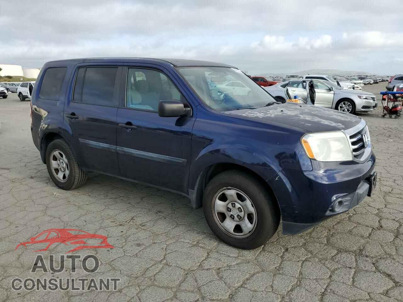 HONDA PILOT 2013 - 5FNYF3H24DB005010