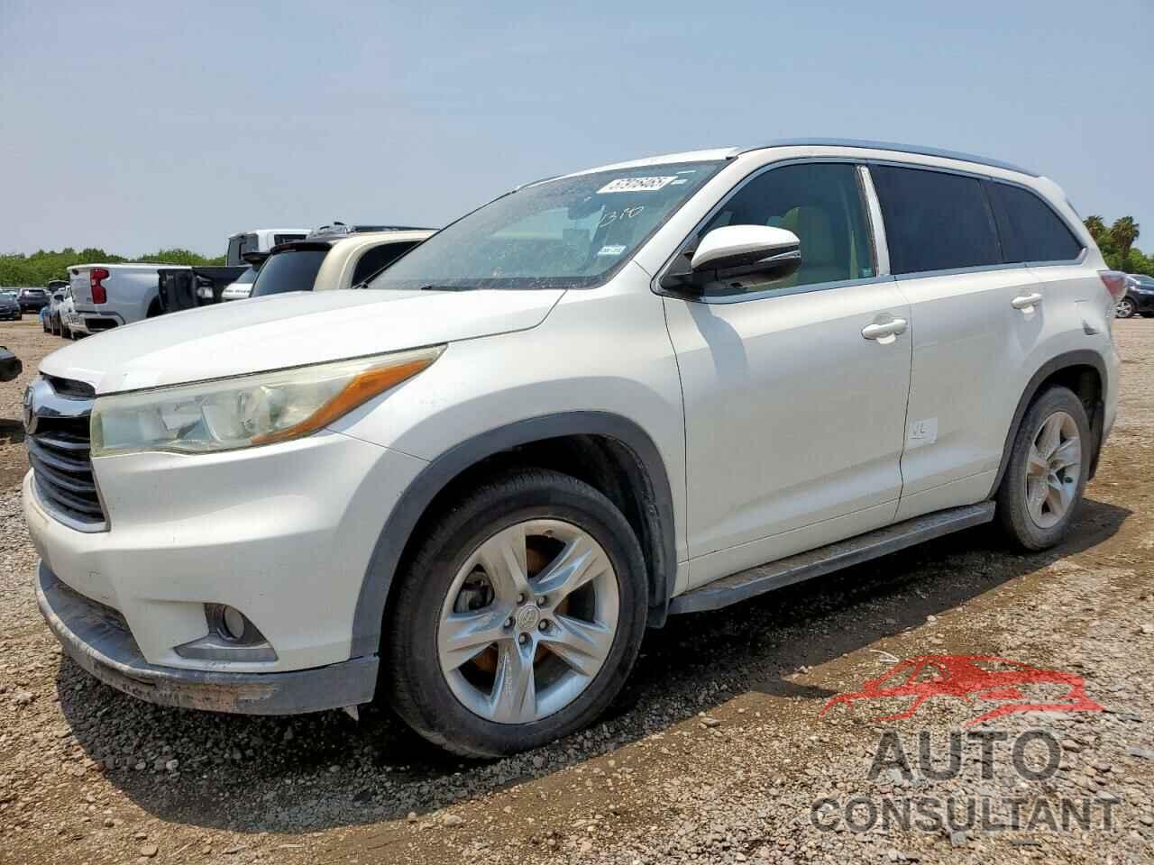 TOYOTA HIGHLANDER 2014 - 5TDYKRFH1ES014394