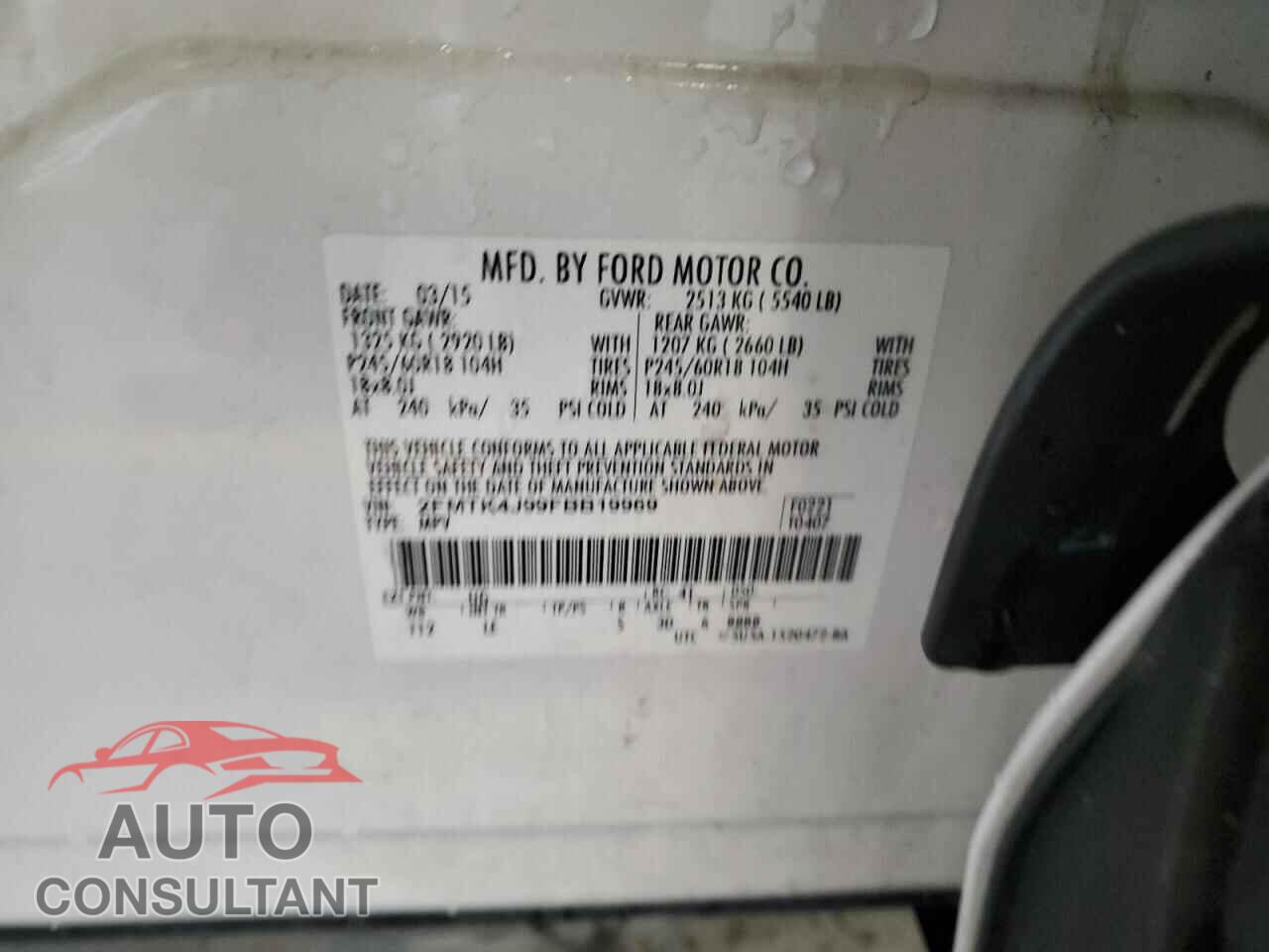 FORD EDGE 2015 - 2FMTK4J99FBB19969
