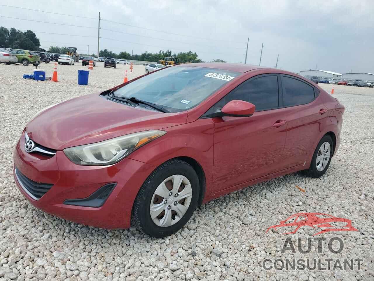 HYUNDAI ELANTRA 2016 - KMHDH4AE6GU625075