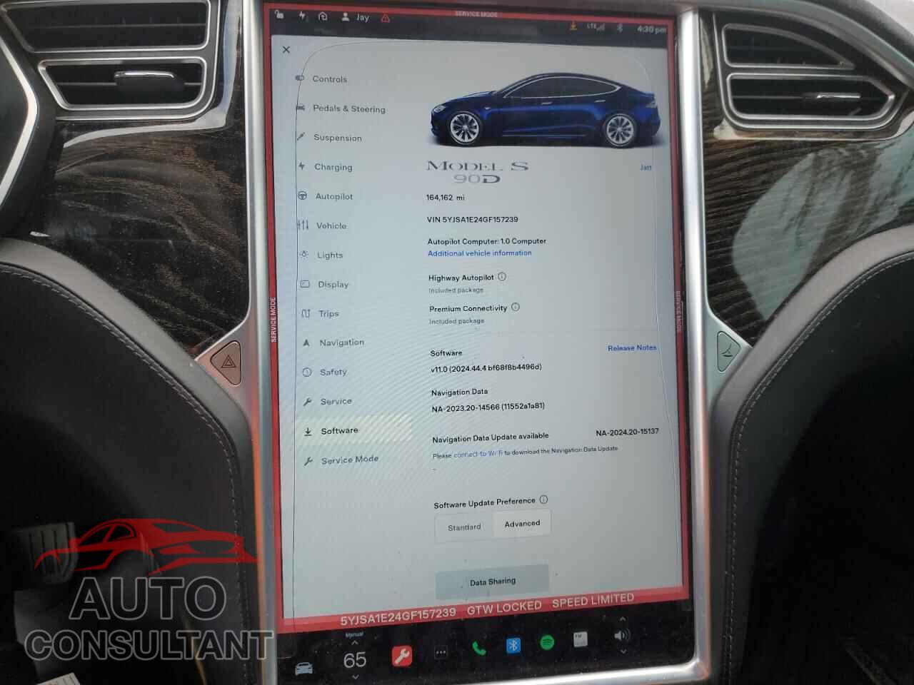 TESLA MODEL S 2016 - 5YJSA1E24GF157239