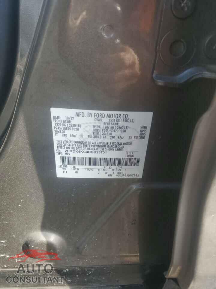 FORD EDGE 2013 - 2FMDK4KC4DBB23701