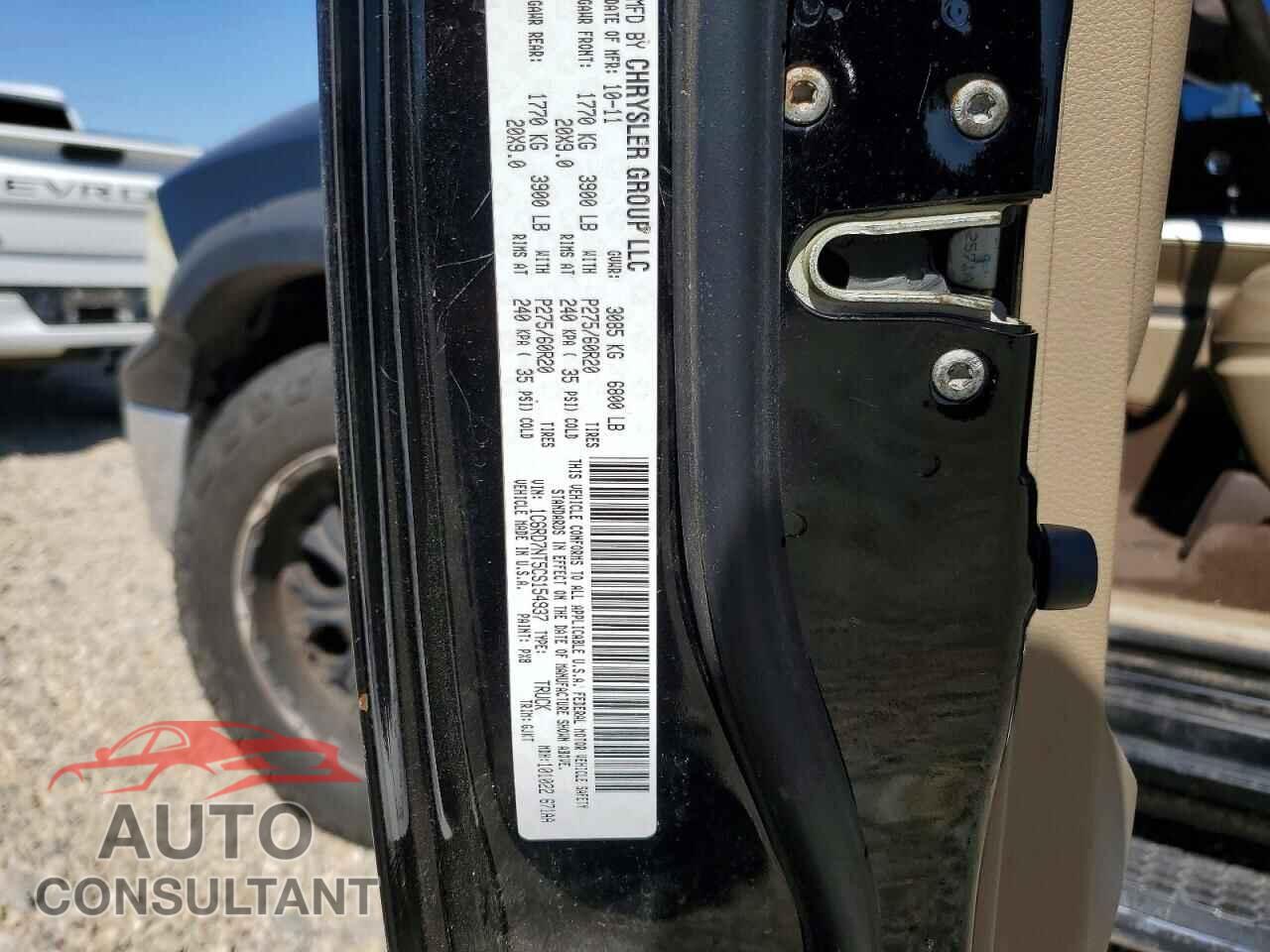 DODGE RAM 1500 2012 - 1C6RD7NT5CS154937
