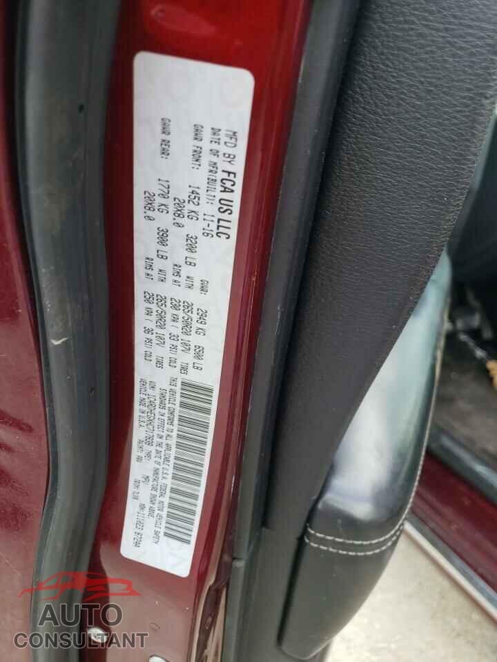 DODGE DURANGO 2017 - 1C4RDHEGXHC717838