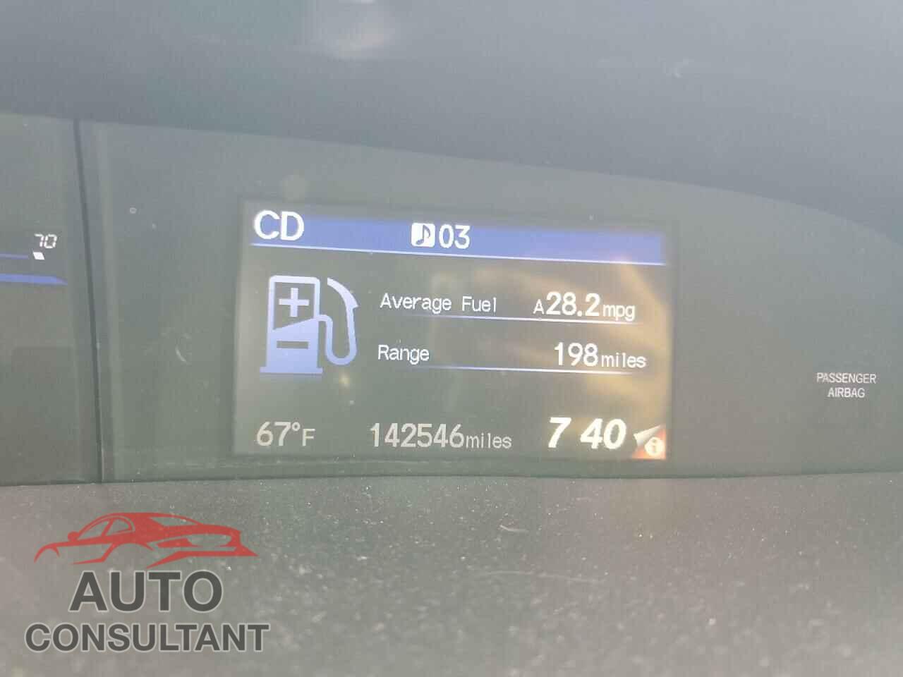 HONDA CIVIC 2012 - 2HGFB2F97CH592066