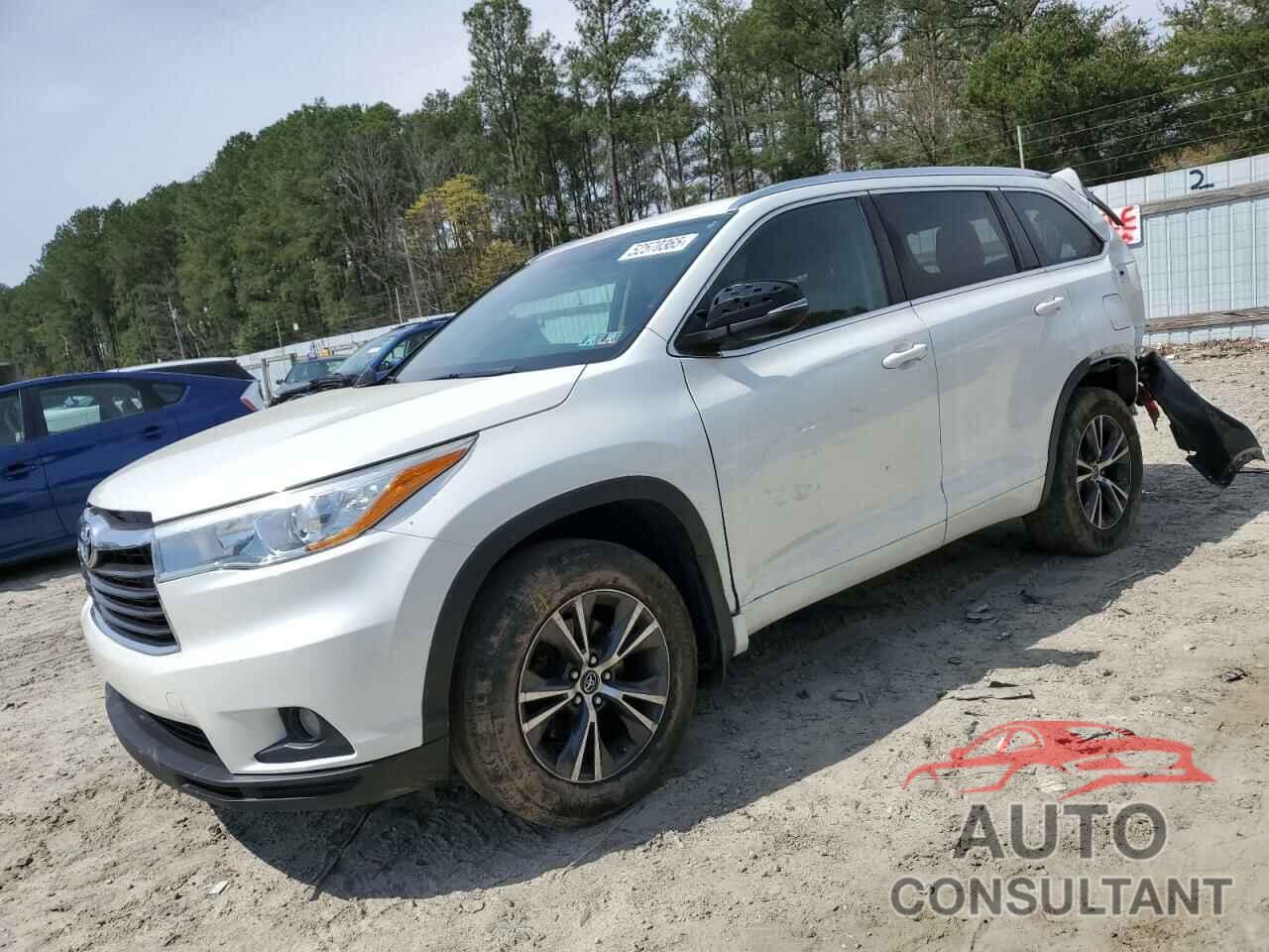 TOYOTA HIGHLANDER 2016 - 5TDJKRFH2GS334344