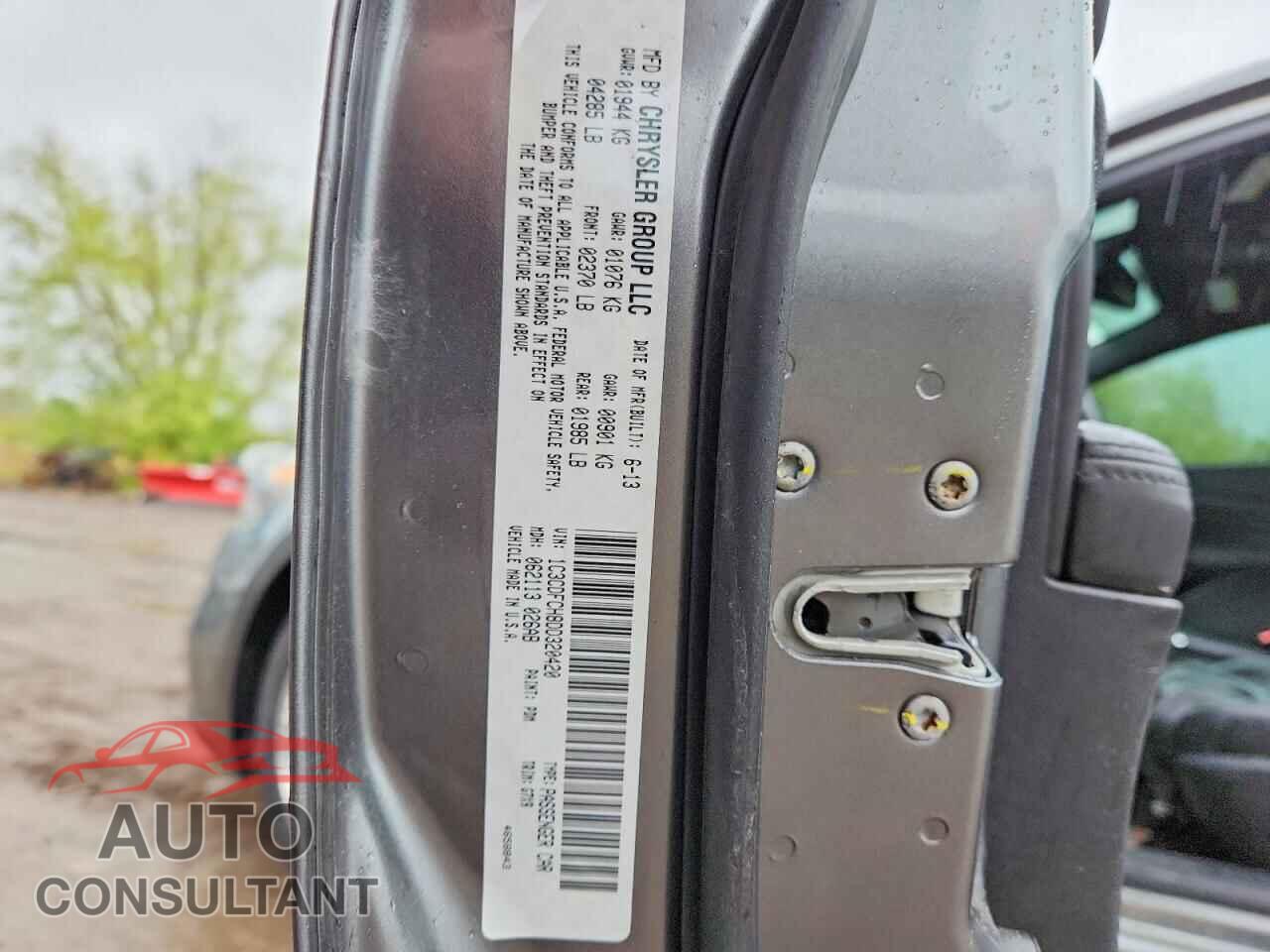DODGE DART 2013 - 1C3CDFCH8DD320420