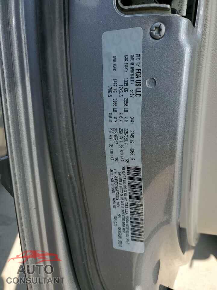 DODGE CARAVAN 2017 - 2C4RDGCG6HR774428
