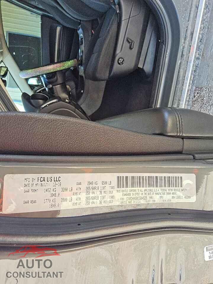DODGE DURANGO 2019 - 1C4RDHAG6KC604529