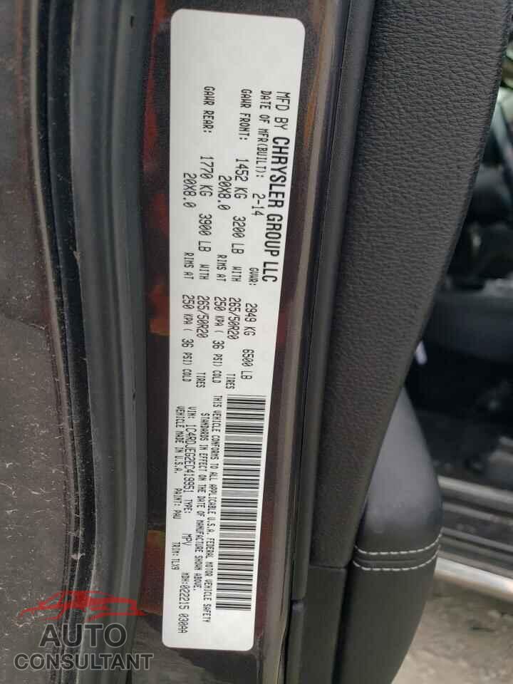 DODGE DURANGO 2014 - 1C4RDJEG2EC419951