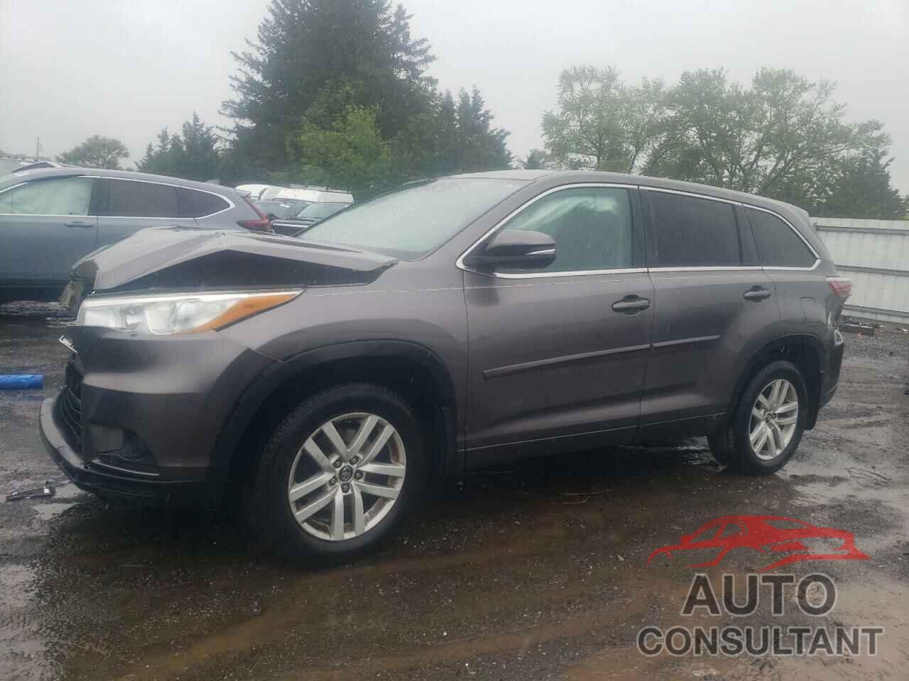 TOYOTA HIGHLANDER 2016 - 5TDBKRFH9GS334278