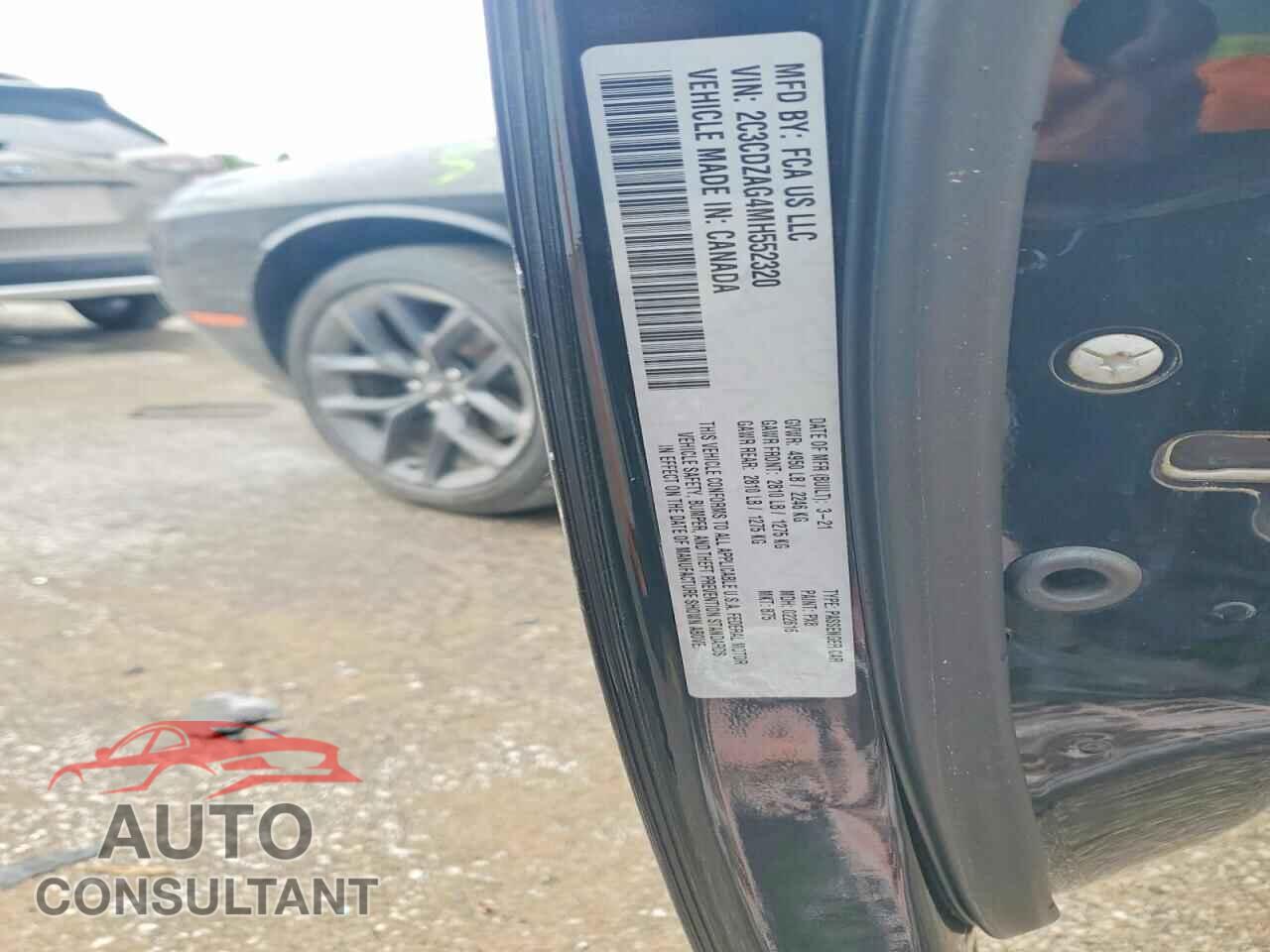 DODGE CHALLENGER 2021 - 2C3CDZAG4MH552320
