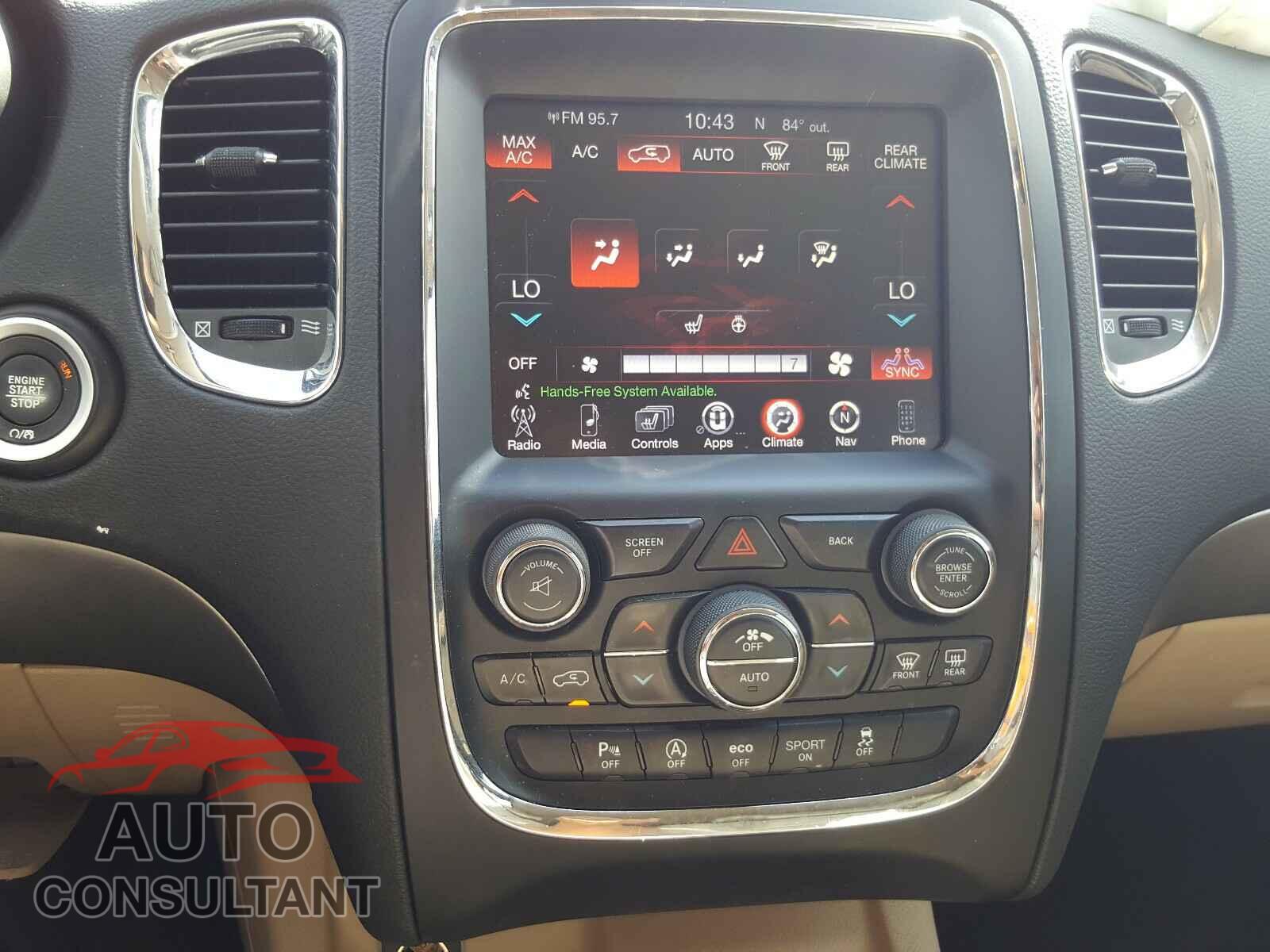 DODGE DURANGO 2017 - 1C4RDHDGXHC921153