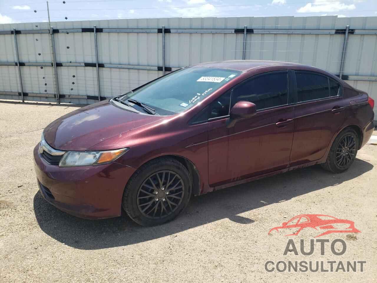 HONDA CIVIC 2012 - 2HGFB2F58CH539096