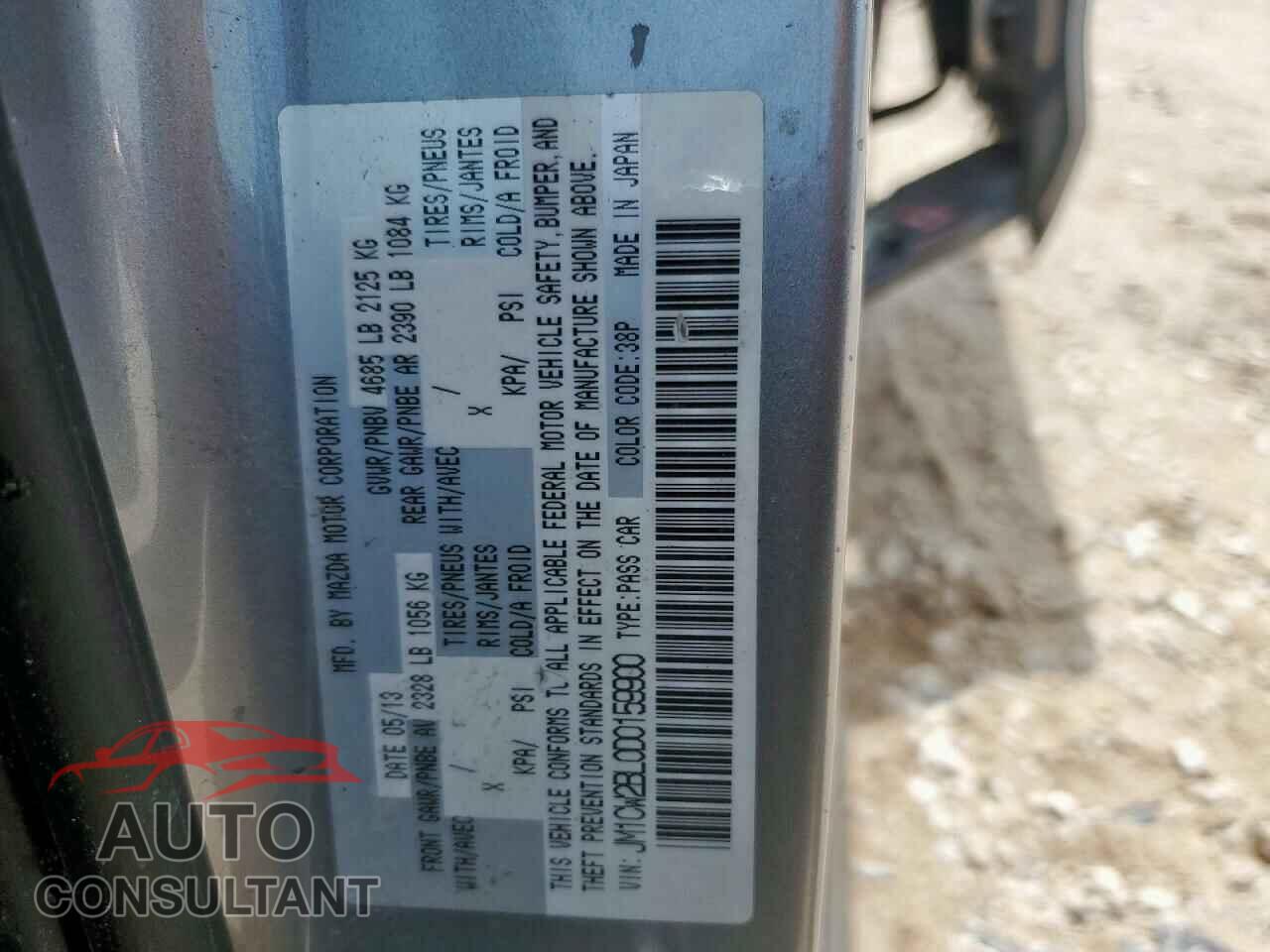MAZDA 5 2013 - JM1CW2BL0D0159900