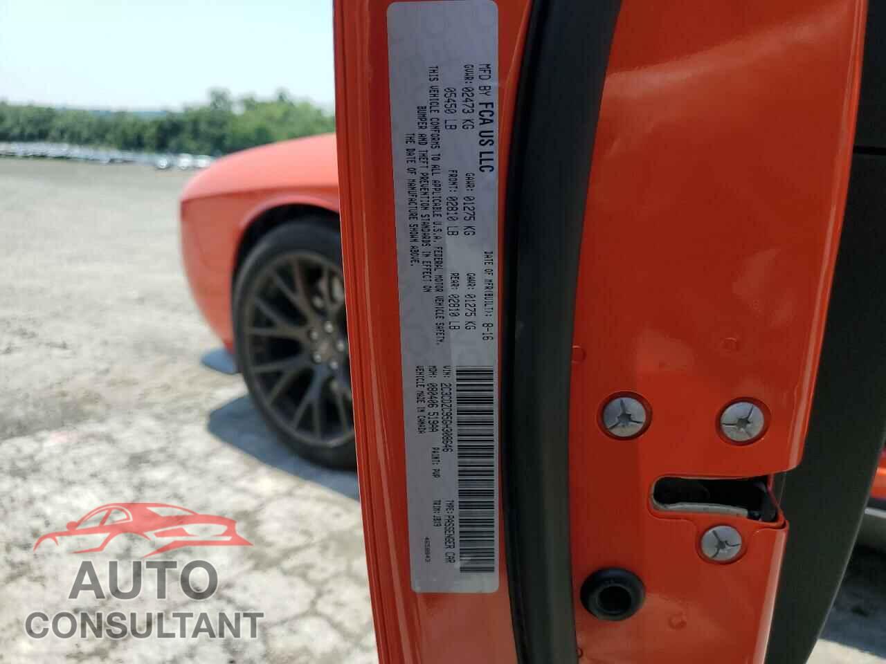 DODGE CHALLENGER 2016 - 2C3CDZC95GH308646