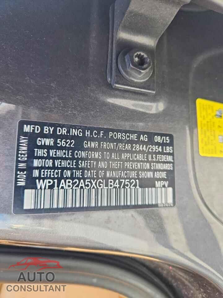 PORSCHE MACAN 2016 - WP1AB2A5XGLB47521