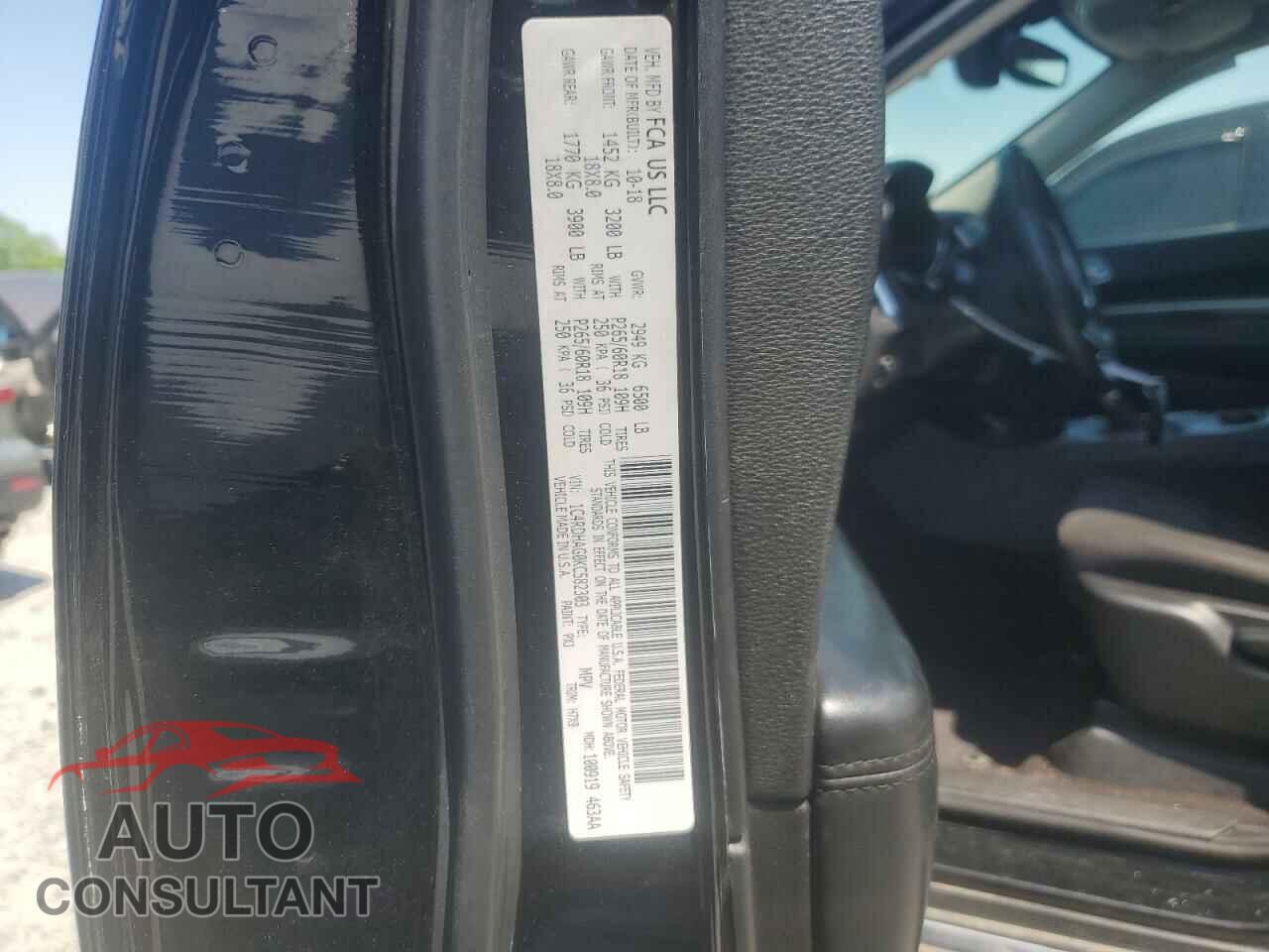 DODGE DURANGO 2019 - 1C4RDHAG0KC582303
