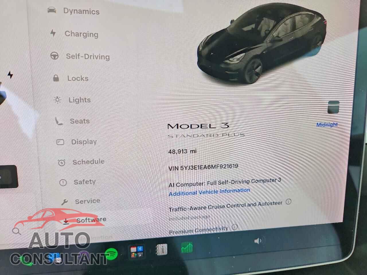 TESLA MODEL 3 2021 - 5YJ3E1EA6MF921619