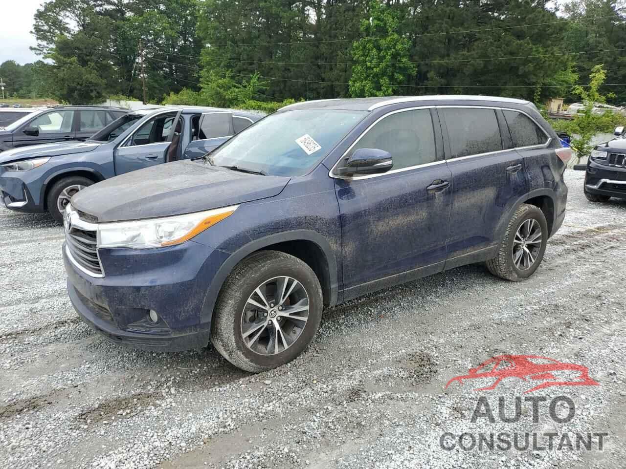 TOYOTA HIGHLANDER 2016 - 5TDKKRFH4GS139964