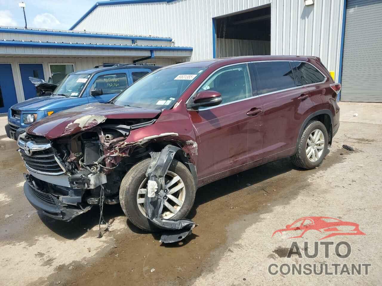 TOYOTA HIGHLANDER 2015 - 5TDBKRFH7FS117973