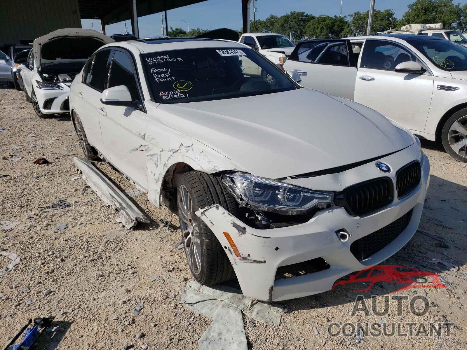 BMW 3 SERIES 2017 - WBA8B3G33HNU36237