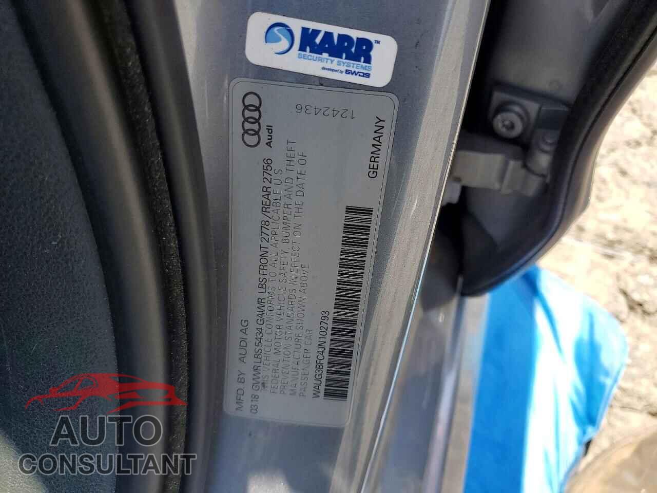 AUDI A6 2018 - WAUG3BFC4JN102793