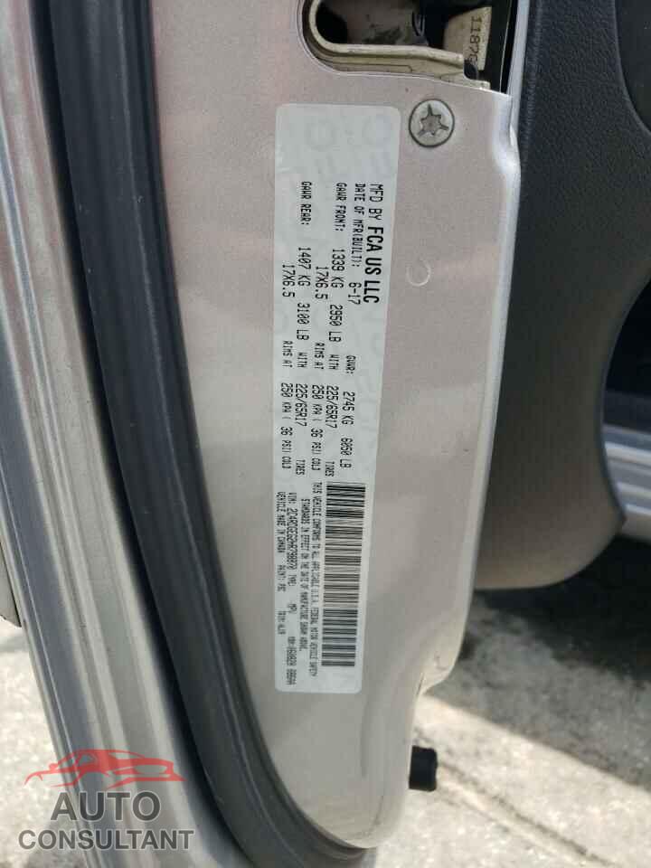 DODGE CARAVAN 2017 - 2C4RDGEG2HR798870