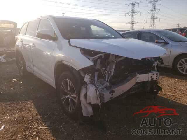 TOYOTA HIGHLANDER 2016 - 5TDJKRFH4GS260313