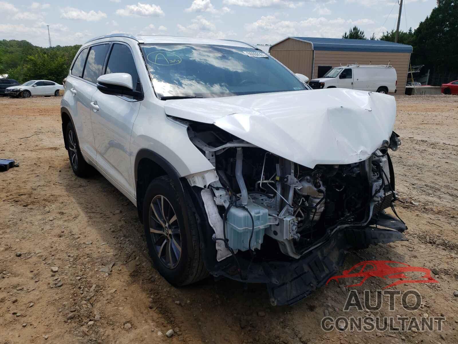 TOYOTA HIGHLANDER 2017 - 5TDJZRFHXHS483484