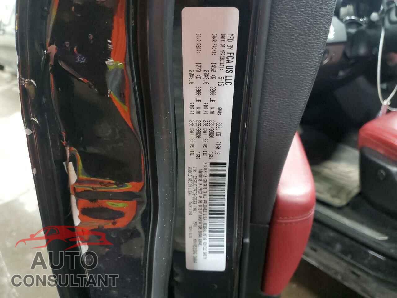 DODGE DURANGO 2015 - 1C4SDJCT7FC843533