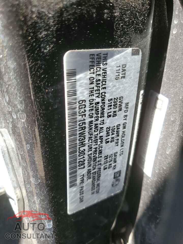 CHEVROLET SS 2017 - 6G3F15RW3HL301287