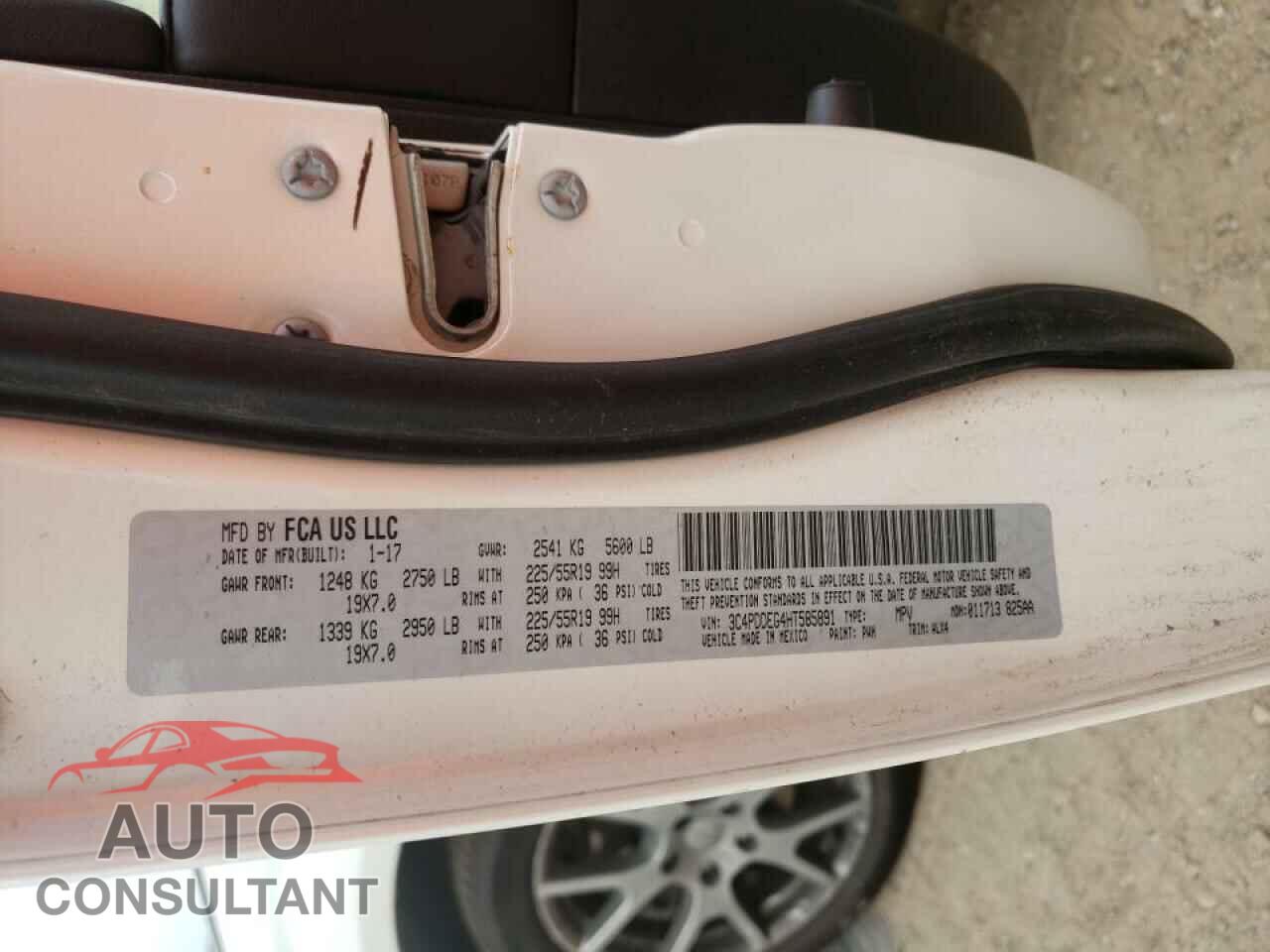 DODGE JOURNEY 2017 - 3C4PDDEG4HT585891