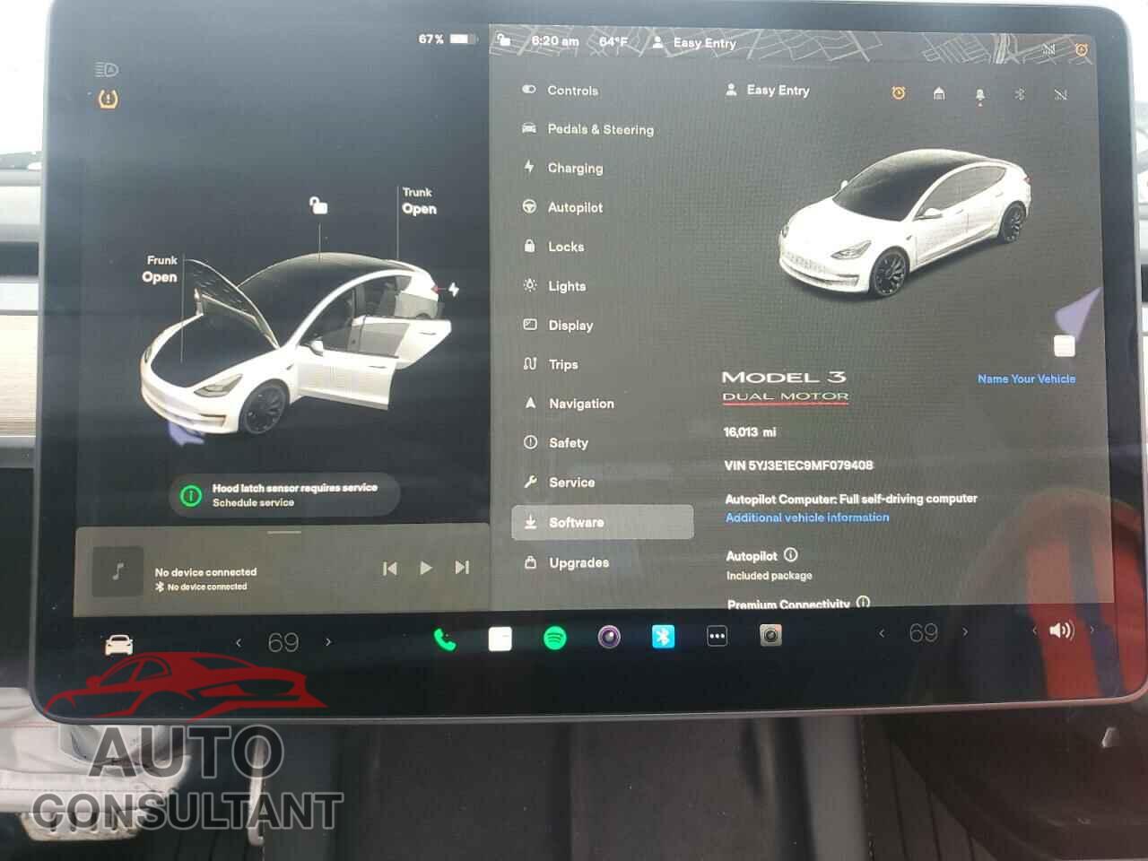 TESLA MODEL 3 2021 - 5YJ3E1EC9MF079408
