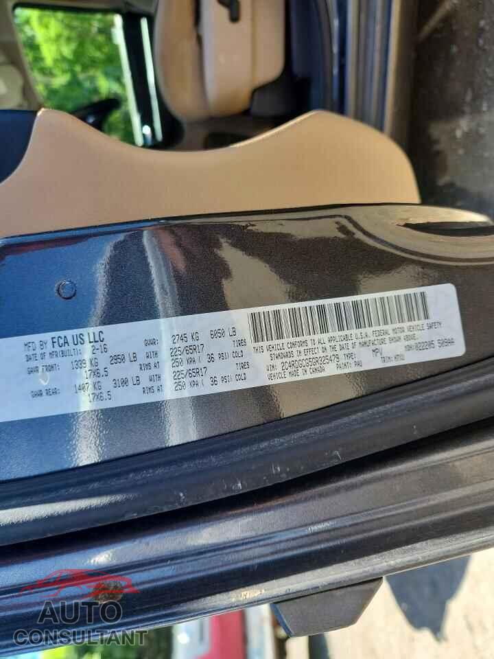 DODGE CARAVAN 2016 - 2C4RDGCG5GR325479