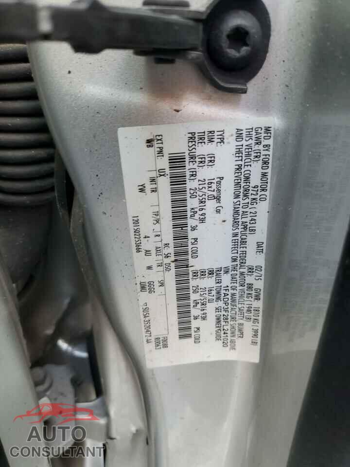 FORD FOCUS 2015 - 1FADP3F28FL241020