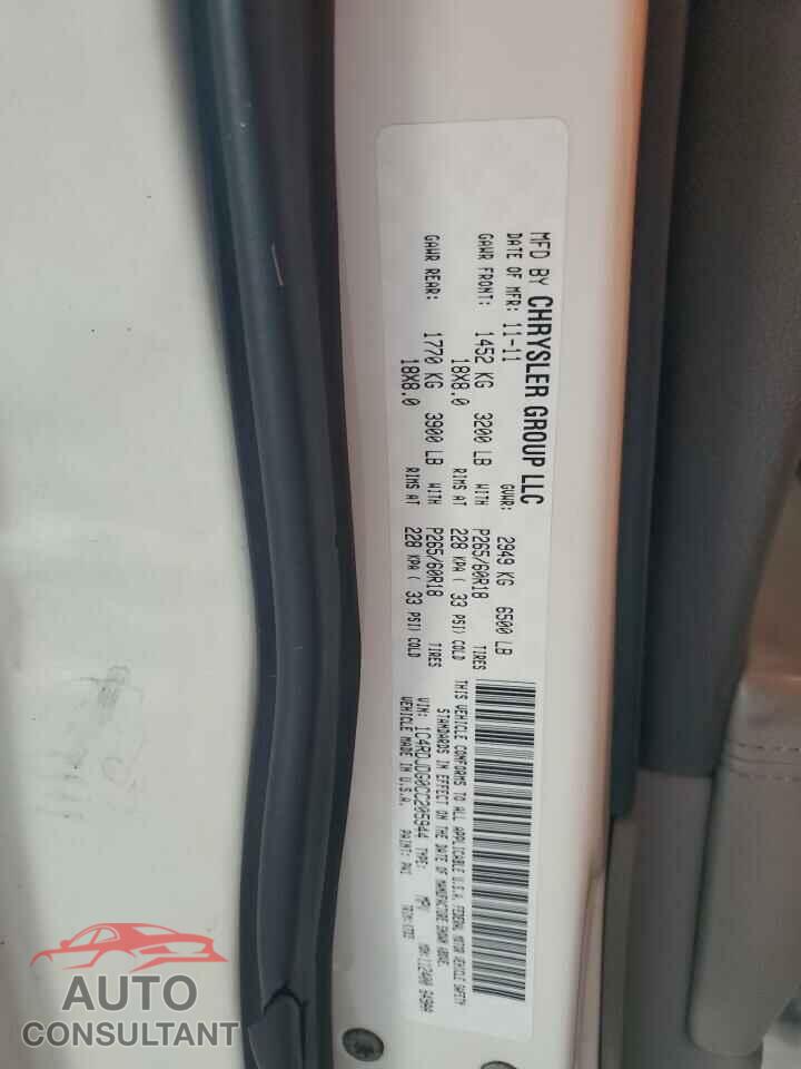 DODGE DURANGO 2012 - 1C4RDJDG0CC205944