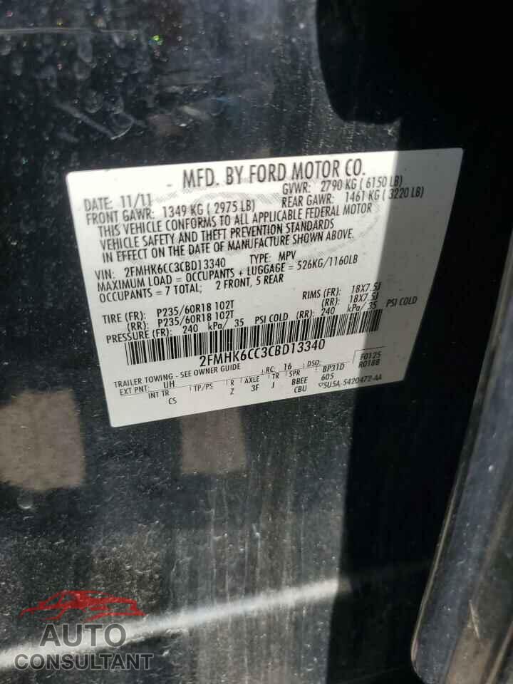 FORD FLEX 2012 - 2FMHK6CC3CBD13340